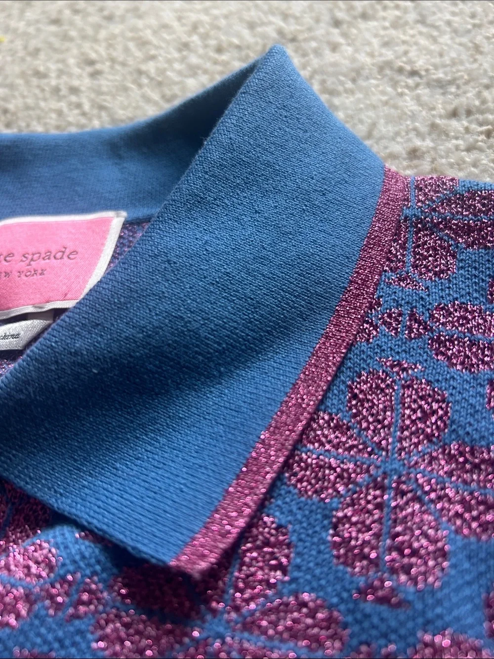 Kate Spade Flower Polo Sweater